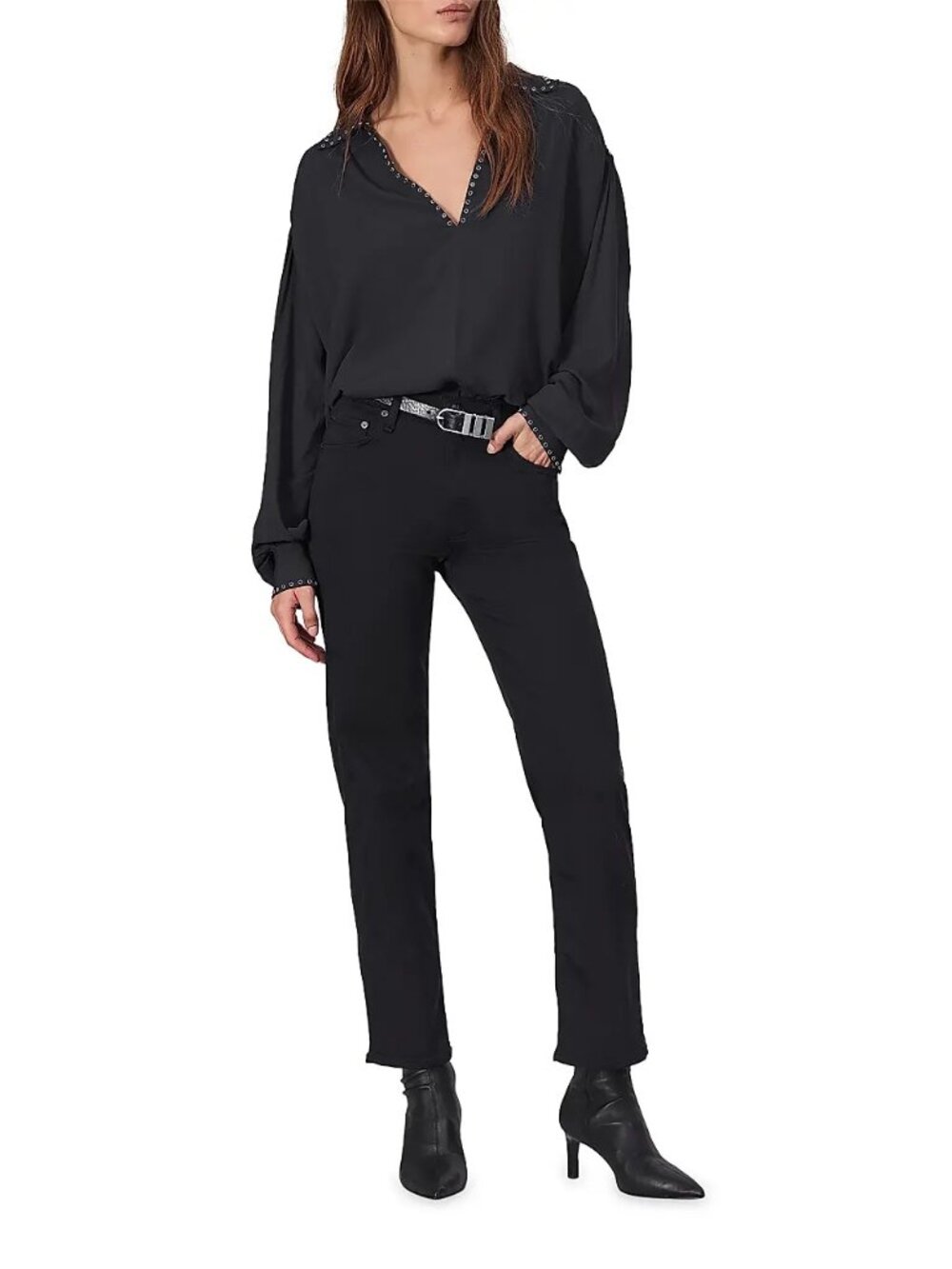 rag & bone Harlow Mid-rise Straight Jeans